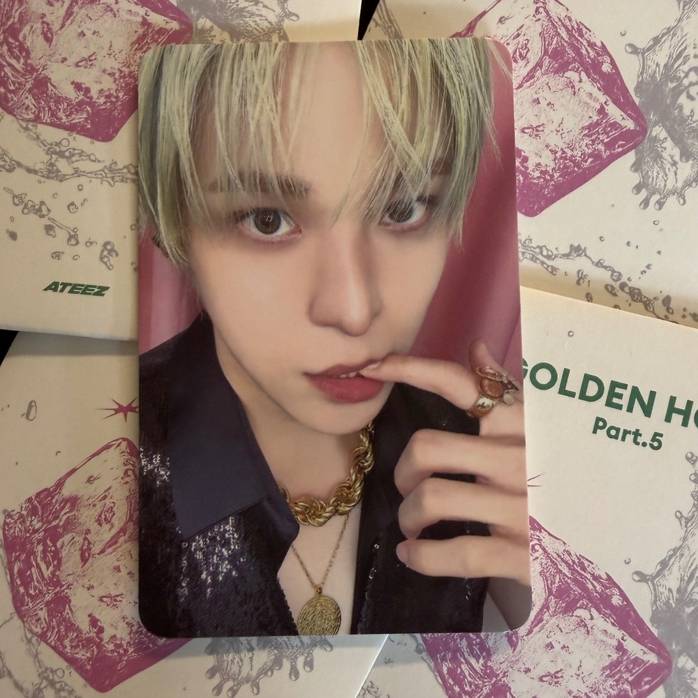 ATEEZ YUNHO Golden Hour Part 5 Pop Up Random Trading Card Photocard